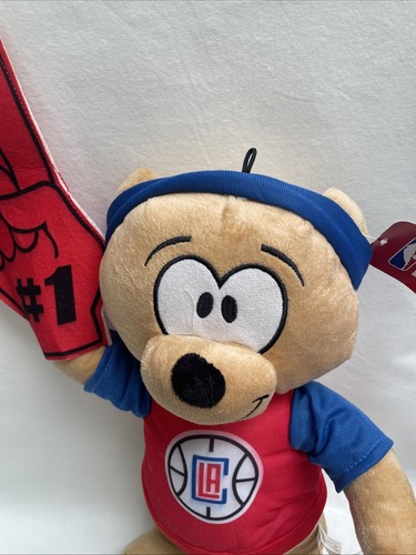 Los Angeles LA Clippers Number 1 fan Teddy Bear Toy Plush 20" NWT - Picture 2 of 9