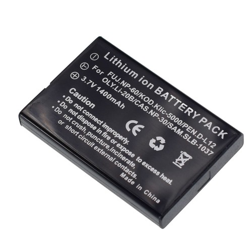 Battery for Fujifilm NP-60 TOSHIBA Allegretto 5300 PDR-T20 PDR-T30 PDR-5300 - Picture 4 of 5
