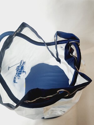 2019 US Open Polo Ralph Lauren Clear  Drawstring Backpack for men or women U.S. Polo Assn. Adult Water-Resistant Backpack, Clear  main image 4