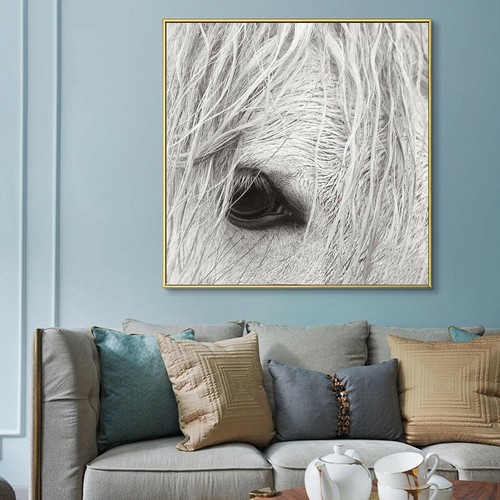 Animal White Horse Canvas Art Print Poster Living Room Wall Picture Modern Decor - Picture 8 of 17