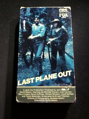 Last Plane Out Vhs jan Michael down your Vincent's! Get on the plane!! Uncommon