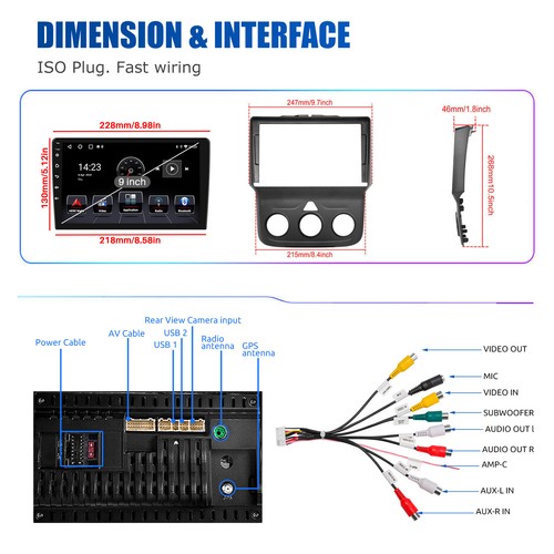 For 2014-18 Dodge Ram 1500 2500 3500 Android 14 Carplay Car Stereo Radio GPS 64G - Picture 12 of 13