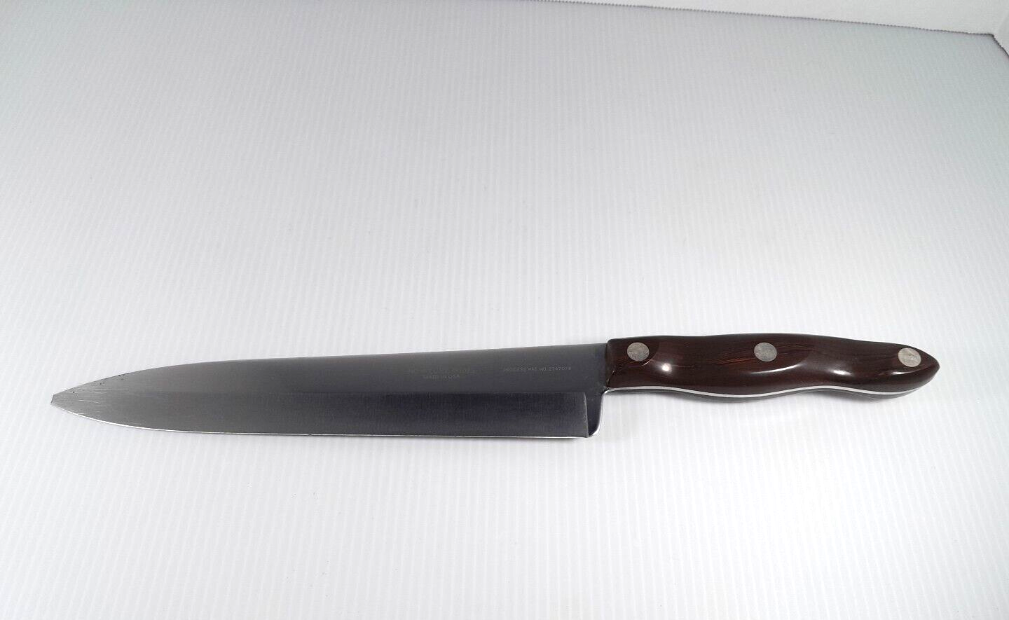 Vintage Cutco 1025 French 9” Chef’s Knife Brown Bakelite Handle