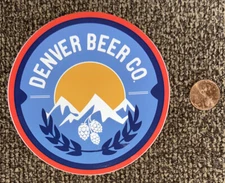 DENVER Beer COMPANY Brewery STICKER Decal COLORADO Hops LOGO Microbrewery CO