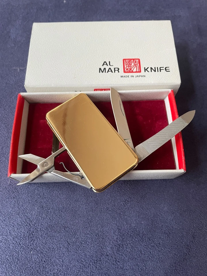 Al mar Money Clip Gold W/Knife, File and Scissors New Made in Seki - Image 2 of 4