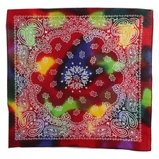 Cotton Print Bandana - Colorful Paisley