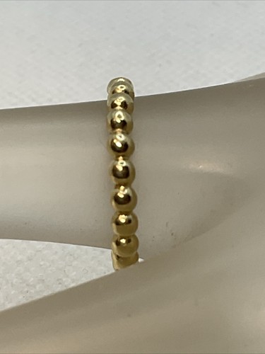 VINTAGE HANDMADE UNUSUAL DESIGN Solid 14K Yellow Gold Wedding Band Ring 1gr. - Bild 8 von 20