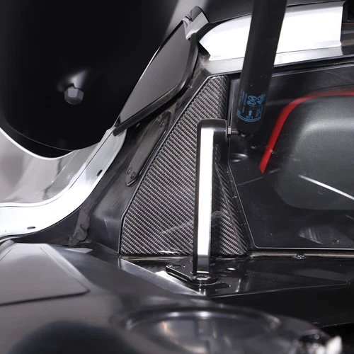 Juego de cubiertas interiores de bahía de motor de fibra de carbono seca real para Corvette C8 2020-2024 - Imagen 15 de 27