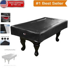 Water-Resistant Leatherette Billiard Cover - 7ft with Zipper  Drawstring Design
