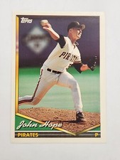 1994 Topps Pittsburgh Pirates Baseball Card #491 John Hope Rookie. rookie card picture