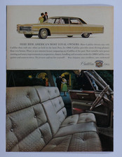 1966 Cadillac Sedan Deville Vintage Most Loyal Owners Original Print Ad 8.5 X 11