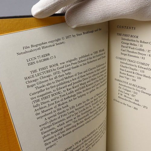RARE "Film Biographies" - Stan Brakhage | First Edition Hardcover 1977 | FINE-VG - Imagen 4 de 7
