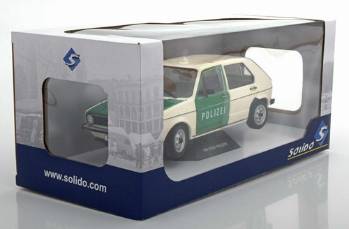 VW Golf I L 1974 1978 Polizei White Green Solido S1800205 1/18 Volkswagen Police - Picture 3 of 4
