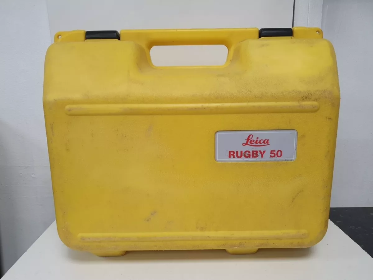 Leica Rugby 50 Professional Laser Level Kit with Rod Eye receiver