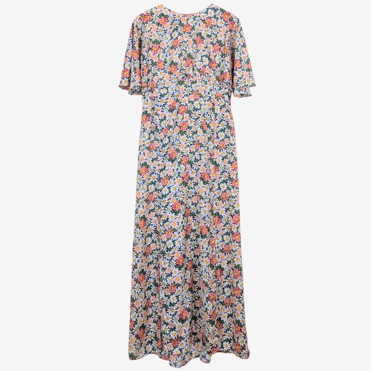 TOPSHOP Austin Floral Daisy Print Long Maxi Dress UK16 WAS