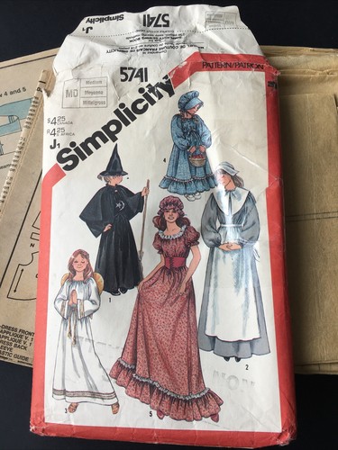 Simplicity Costume Sewing Pattern 5741 Medium 12-14 Dress/robe Angel Witch - Afbeelding 1 van 5