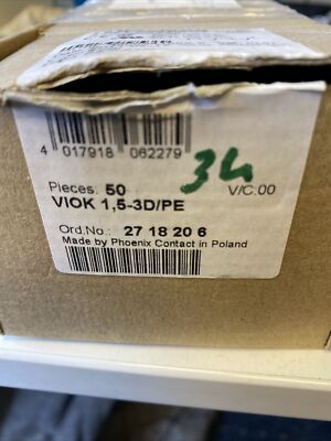 34x Phoenix Contact Motorenklemme 2718206 Typ VIOK 1,5-3D/PE