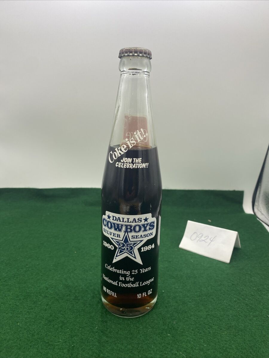 VTG Coca Cola Coke Dallas Cowboys 1960/1984 Silver Season VTG Coca Cola Coke Dallas Cowboys 1960/1984 Silver Season