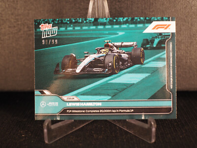 2024 TOPPS NOW Formula 1 F1 #66 LEWIS HAMILTON 20,000th lap