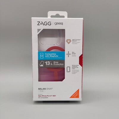 Milan Hardcasehülle für Apple iPhone 13 Pro - Gear4 MagSafe Kompatibel - Pink