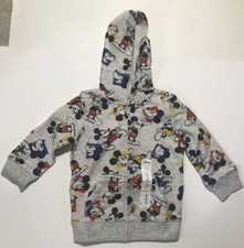 Disney Jumping Beans MICKEY MOUSE Zip Hoodie Jacket -Boy's Size 12 Mos NEW