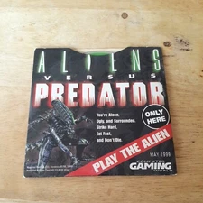 Aliens Versus Predator 1 PC CD computer gaming world Demo may 1999 paper sleeve