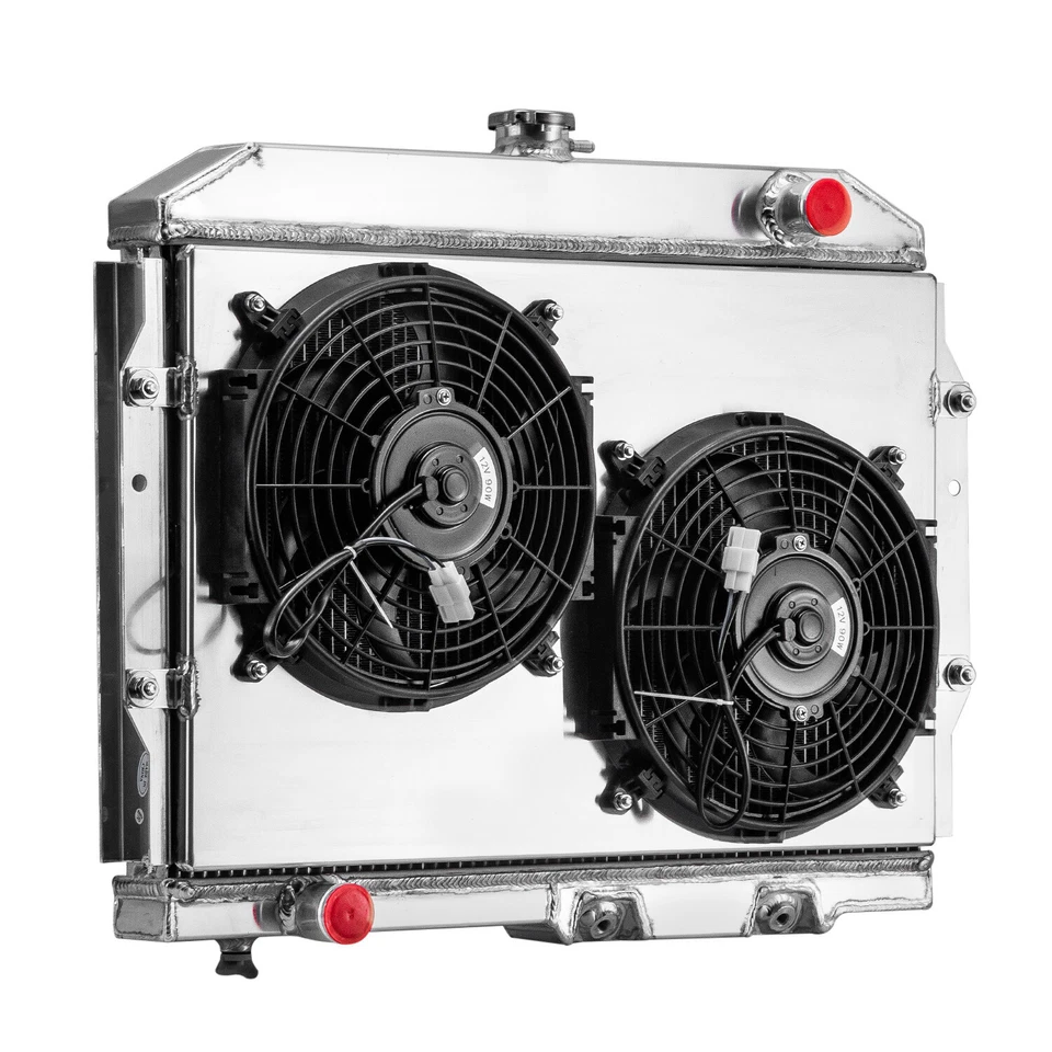 4 Row Radiator&Shroud Fan For 1958-1968 AMC American Ambassador AMX Hornet CC407 Foto 4 de 4