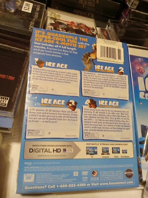 6 Ice Age MOVIES 3X DVDS 1, 2, 3, 4, 5, & CHRISTMAS SPECIAL ALL