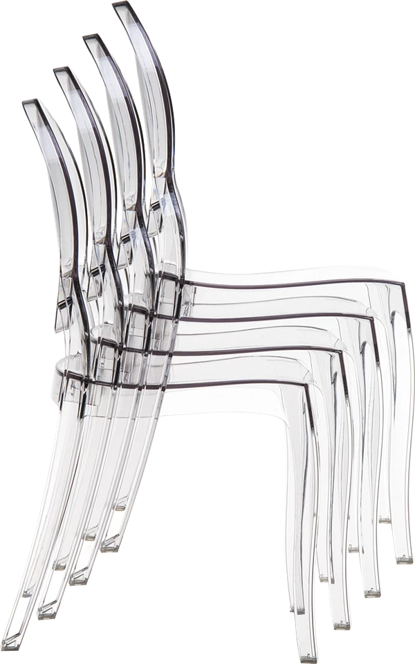 Chaise Ghost Elizabeth de haute qualité en plexiglas transparent produit de qualité - Photo 3/4