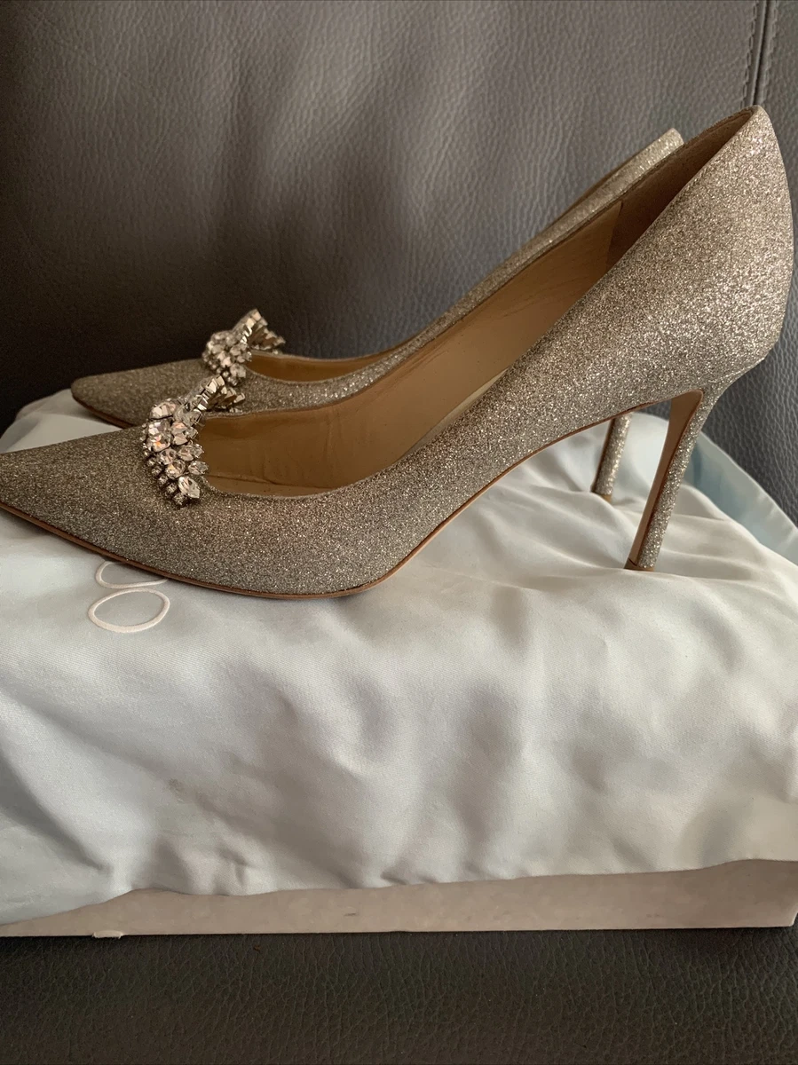 Jimmy choo romy glitter deals 85
