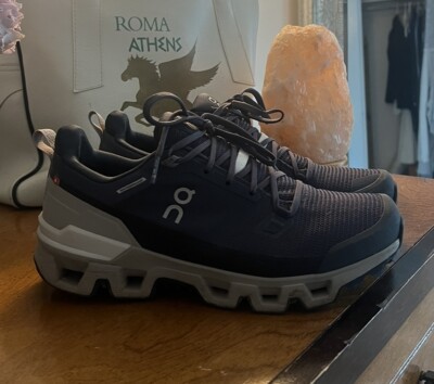 On Cloud Running Cloudwander Waterproof Hiking Sneakers Navy