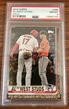 2019 Topps #266 AL West Stars Ohtani/Bregman Gold #1322/2019 PSA8 #110681749