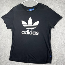 Adidas Shirt Adult Medium Originals Black Adicolor Casual Classics Trefoil Mens