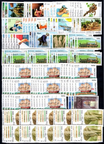 Mini stock 1976 de 8 páginas de Laos+Estampillas+S todo nuevo en muy buen estado - Imagen 5 de 8
