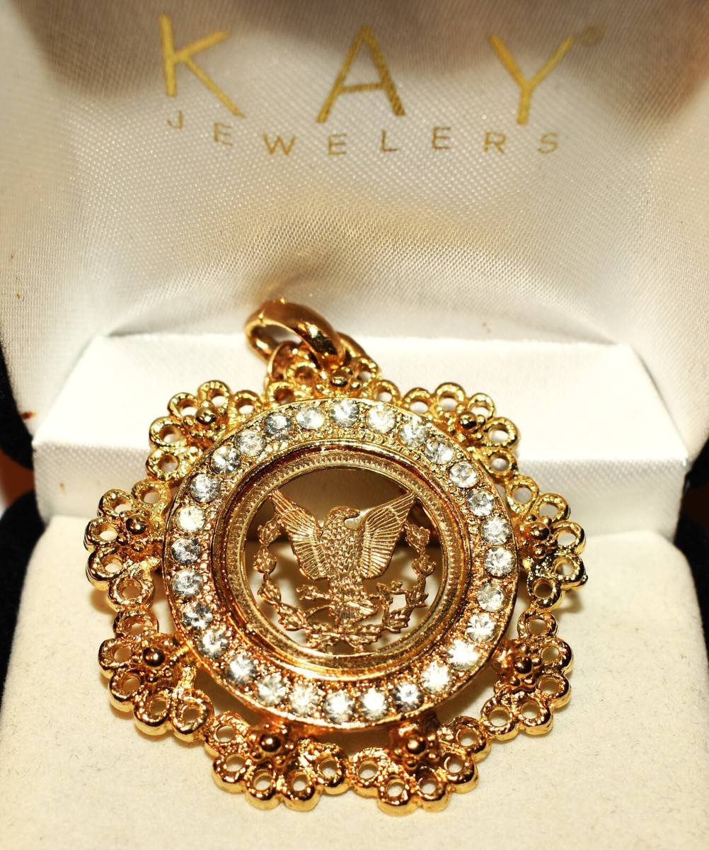 calee eagleネックレス TOPGRILLZ Hip Hop 14K Gold Plated Iced out Simulated Diamond Eagle