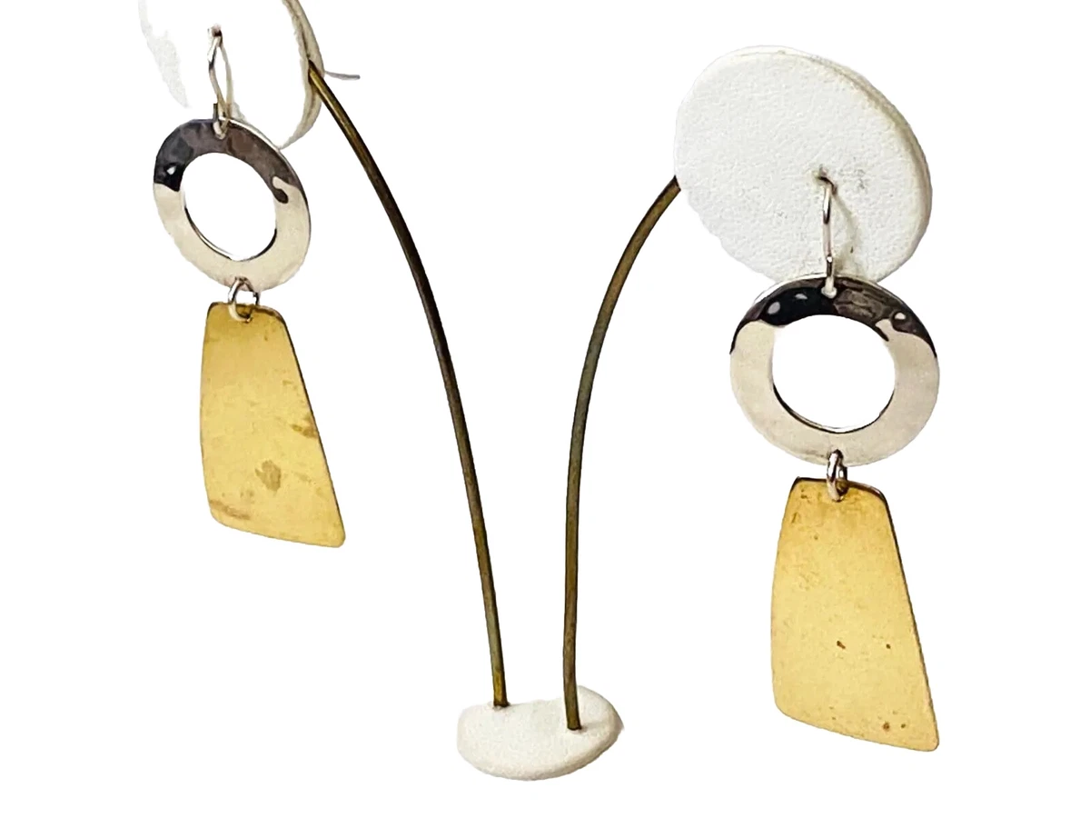 Robert Lee Morris RLM STUDIO Brass Sterling Silver 925 Circles