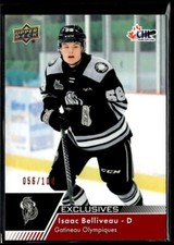 2022-23 UD CHL Exclusives Isaac Belliveau /100 #81