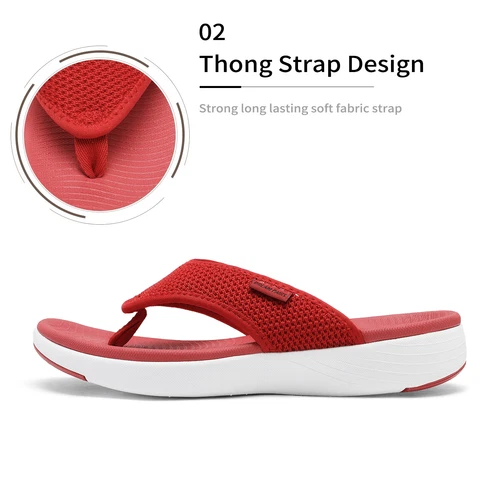Women Arch Support Soft Cushion Flip Flops Thong Sandals Slippers Shoes 5-11 - Picture 28 of 39