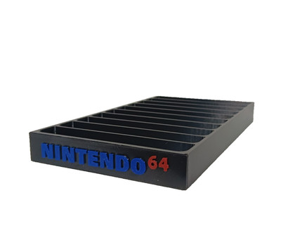 Nintendo 64, N64 10 Cartridge Display Stand, 3D Printed