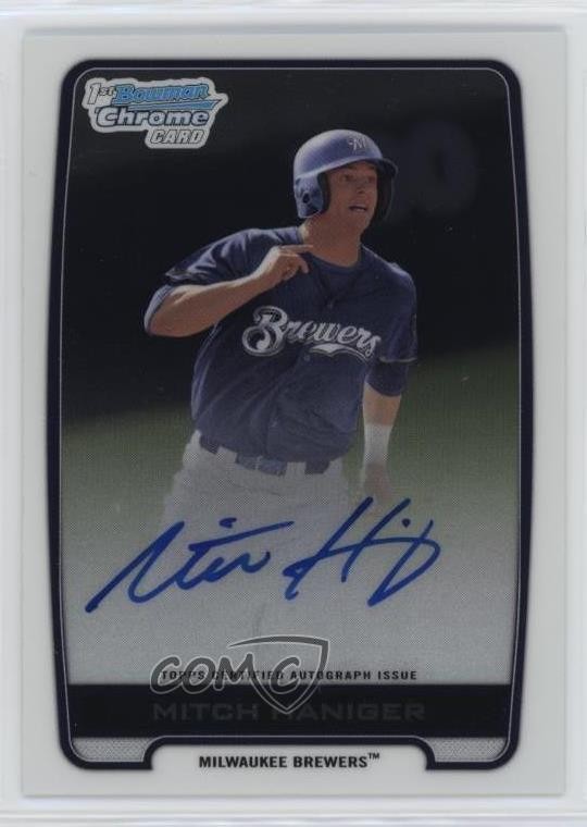 2012 Bowman Draft Chrome Draft Picks Auto Mitch Haniger #BCA-MH Auto 0p10