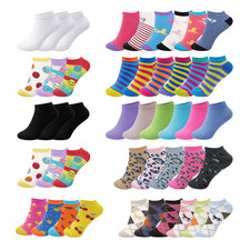Womens Trainer Socks Ladies Funky Designs Liner Sports Socks Adults Size UK 4-7