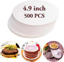 Meykers Wachs-Patty-Papier für 12,7 cm Burgerpresse – 500 500 Pack, Rund 