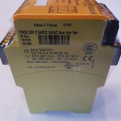 1PC New For   Safety Relay Module 787310 PNOZ X3P C 24VDC 24VAC 3n/o 1n/c 1so *v
