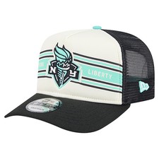 Unisex New Era  White/Black New York Liberty Banner Foam Front 9FIFTY A-Frame