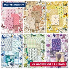 540 PCS Vintage Floral Scrapbook Supplies Scrapbook Stickers, Junk Journal Sup