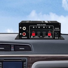 Stereo Audio Amplifier 2 Channel Bookshelf Speaker Computer 3.5mm AUX Input