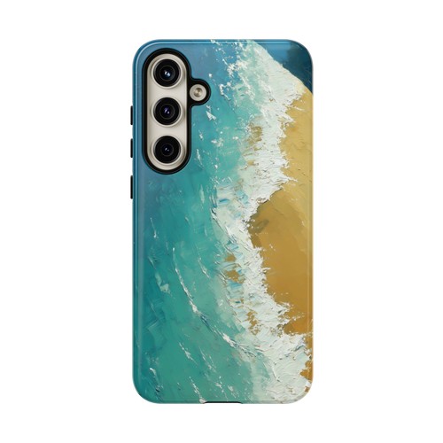 Phone Ink Case for iPhone / Galaxy / Pixel – Ocean Beach Coastal Oil Painting - Picture 206 of 257