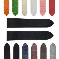 20-23-24.5MM LEATHER WATCH BAND STRAP FOR CARTIER SANTOS 100 XL CHRONOGRAPH