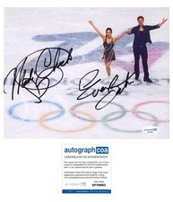 Madison Chock & Evan Bates SIGNED Figure Skating USA Olympics 8x10 Photo B ACOA