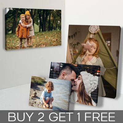 Personalised Canvas Photo on Canvas Print Framed A0 A1 A2 A3 A4 Ready to Hang - Image 1 of 4